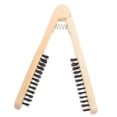 thumbnail image 1 of Wooden Hair Brush with Natural Bristles for Detangling and Styling, AntiStatic Comb for All Hair Types, 1 of 4