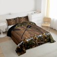 thumbnail image 3 of jejeloiu Lake House Bedding Comforter Set,Rustic Western Farmhouse Twin Comforter Sets,Brown Green Bedding Set For Adult,Microfiber Bedroom Decor Reversible,2 Pieces, 3 of 8