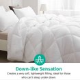 thumbnail image 4 of APSMILE Couette Réversible Ultra Douce en Microfibre Tout Blanc, 4 of 8