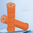 thumbnail image 1 of Mountain Bike Handlebar Rubber Handle Grip Riding Accessories Orange, 1 of 9