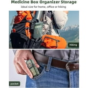 Pill Organizer 3 Times A Day, 7 Day Pill Box 3x A Day Weekly Medicine Box Organizer with 7 Separate Containers, Portable Daily Pill Case for Vitamin Fish Oil Supplement