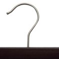 thumbnail image 3 of NAHANCO 14" Wooden Pant Hanger,Low Gloss Mahogany (Pack of 100), 3 of 4