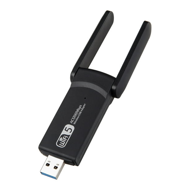 Adaptateur WiFi USB Sans Fil Adaptateur Sans Fil WiFi Dongle Dongle 1200  Mbps Lan USB Ethernet 2.4G 5G Adaptateur de Carte Réseau WiFi