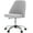 Gray, variant on EverPick Modern Fabric Armless Adjustable Swivel Office Desk Chairs with Wheels - Gray