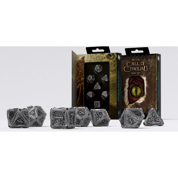 Q Workshop Metal Call of Cthulhu Dice Set (7)