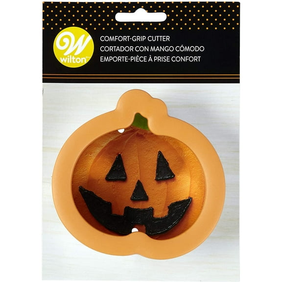 Wilton Comfort Grip Orange Pumpkin Cookie Cutter, 2310-3740