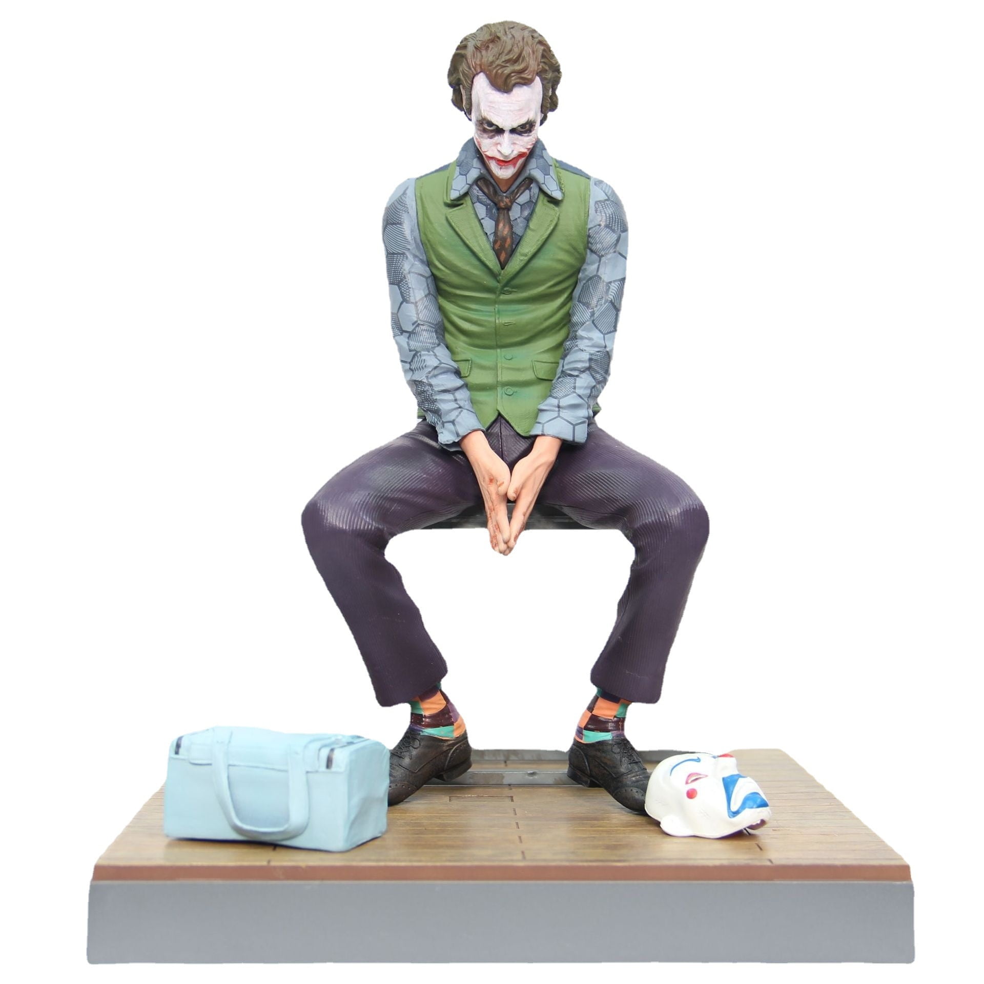 Hywell Movie Dc Joker Heath Ledger Clown Pvc Action Figure Collection Statue Model Toy 28cm Other