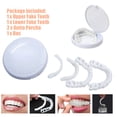thumbnail image 4 of (1* upper braces + 1* lower braces + 2* teether + 1* box) second generation silicone artificial teeth dentures (upper and lower braces round box opp), 4 of 10