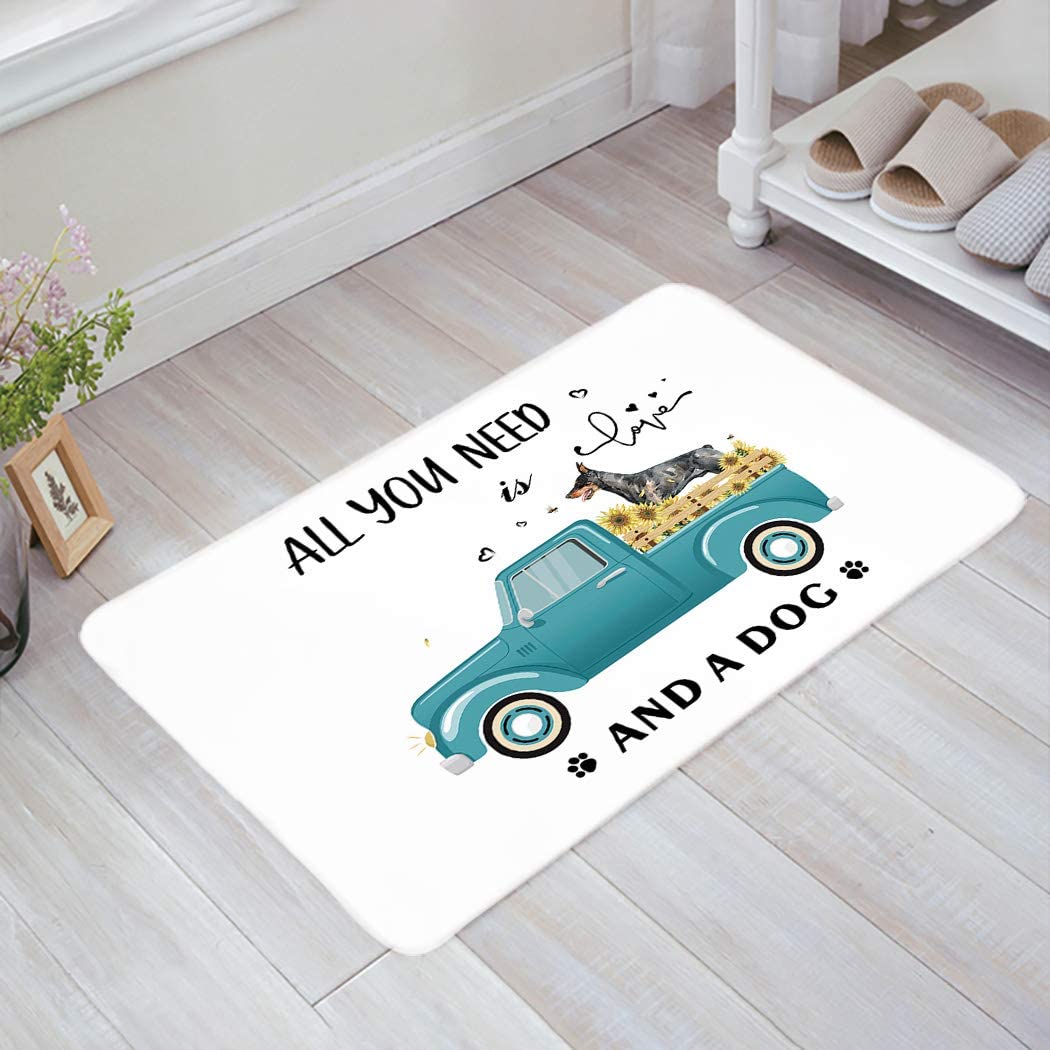 Sweet Farm Non Slip LowProfile Door Mat Inside Outside Entryway Front