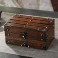 thumbnail image 5 of Chinese Vintage Lockable Jewelry Storage Box Antique Designs Wooden Organizers With Security Lock, 5 of 9