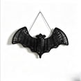 thumbnail image 7 of Clearance Halloween Hanging Bats Decoration Handcrafted Woven Rattan Black Bat Wall Hanging, Creepy Gothic Halloween Decoration Rustic Farmhouse Wall Art Decor for Door Mantel & Party -1 Pcs, 7 of 7