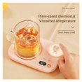 thumbnail image 4 of Cup Warmer Heat Beverage Mug Mat Keep Drink Warm Heater Heating Coaster Pad for Coffee Milk Tea ,Fast Heating, 4 of 7