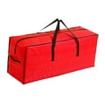 thumbnail image 2 of Bolsa de almacenamiento para árbol de Navidad con asas de transporte, impermeable, portátil, ideal para regalar. 122 cm x 38 cm x 50 cm, 2 of 9