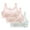 Hot Pink, variant on 3 Pack Girls Soft Cotton Training Bras 8-16 Years Seamless First Bra for Teen Girls U Neck No Underwire Sports Bras Longline Crop Tank Tops
