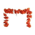 thumbnail image 2 of Nkmbld Thanksgiving Garland Halloween Products Festival Atmospheres Decoration Simulation Maple Leaf Vines Spots Artificial Fake Leaves, 2 of 8
