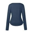 thumbnail image 3 of Women's Casual Crew Neck Long Sleeve T Shirt Printed Breathable Top Athletic Tops for Women Loose Fit Our Womens Long Sleeve Women Shirt Woman S Workout Top Long Exercise Shirts Women Women T Shirt, 3 of 4