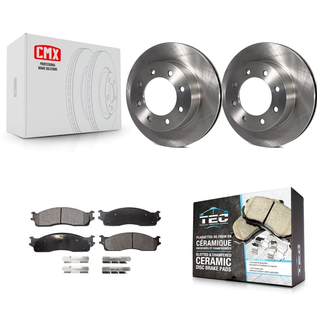 Transit Auto Front Disc Brake Rotors and Ceramic Pads Kit for Car Dodge Ram 1500 3500 2500 K8T-100216