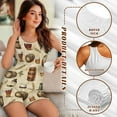 thumbnail image 6 of TSOVTHRID Beer Barrels Wheat Print Women's Pajama Sets Tank Lounge Set Soft Sleeveless Sleepwear with Short Pants Pjs Sets, Size S, 6 of 7