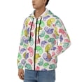 thumbnail image 3 of Kdxio Cute Chameleons Print Men Hoodies Casual Hoodies for Men with Zip Pockets Full Zip Long Sleeve Sweatshirt Sports Hooded Jacket-3X-Large, 3 of 5