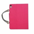 thumbnail image 4 of iPad 10.2 inch 2019 Handbag Case 7th Generation, Dteck Smart Multi-Angle Stand Magnetic PU Leather Bag Folio Cover with Handle Document Pocket Hand Strap Pencil [Auto Wake/Sleep], Rose Denim, 4 of 7