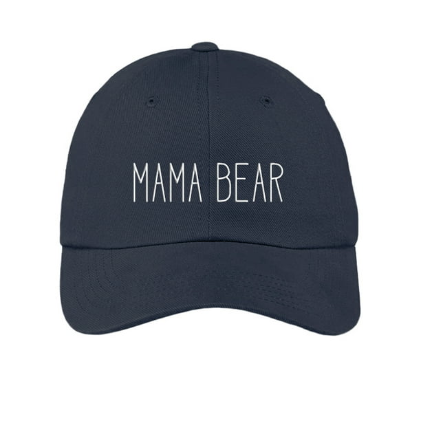 Mama Bear Funny Navy Blue Baseball Cap Hat Adjustable Unisex Mom Mother Gift Walmart Com Walmart Com