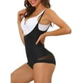 thumbnail image 5 of INSPIRE CHIC Women's Mesh Tummy Control Full Shapewear Slimming Sculpting Adjustable Straps Open Bust Leotard Jumpsuit Body, 5 of 5