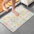 thumbnail image 4 of Pioneer Flower Floral Print Pattern Bathroom Rugs Mat, Non Slip Microfiber Bathroom Rug with Rubber Backing, Soft Mats for Bathroom Floor Tub Shower, 20"x32", 4 of 5