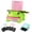 Green, variant on ARTLOX Sticky Notes Holder with Stencil, 3D Printed Animal Desk Organizer with Pen Rest, Frog, Seahorse or Highland Cow