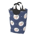 thumbnail image 1 of DouZhe 50L Rectangular Laundry Basket, Blue Floral Background Prints Waterproof Foldable Laundry Hamper with Aluminum Handles, 1 of 6