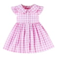 thumbnail image 1 of Zshosam Robes pour Filles Fête Robe Fillette Robe Sans Manches à Volants pour Filles Tenues d'Été Robe de Plage Taille 12 18 Mois,(Rose 12-18 Mois), 1 of 9