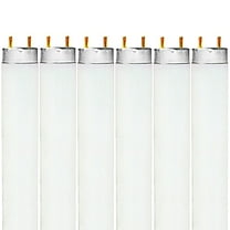 Luxrite F32T8/850 32W 48 Inch T8 Fluorescent Tube Light Bulb, 5000K Bright White, 2800 Lumens, G13 Medium Bi-Pin Base, LR20734, 6-Pack