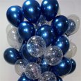 thumbnail image 4 of 20 globos de látex azules luminosos de 5/10/12 pulgadas, globos de aire de helio azul oscuro, decoración para cumpleaños, bodas, fiestas, suministros con globos, 4 of 5