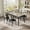 grey, variant on Garvee 5-Piece Dining Set for 4 with Table and 4 Upholstered Chairs, Includes Corner Protector for Small Spaces, Apartment, and Dining Room