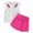 Hot Pink, variant on Sngxgn Girl's 2 Piece Outfits Long Sleeve Sweatshirt Legging Pants Set(Red,90)