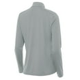 thumbnail image 3 of Women's Antigua  Gray Rutgers Scarlet Knights Intent Quarter-Zip Top, 3 of 3