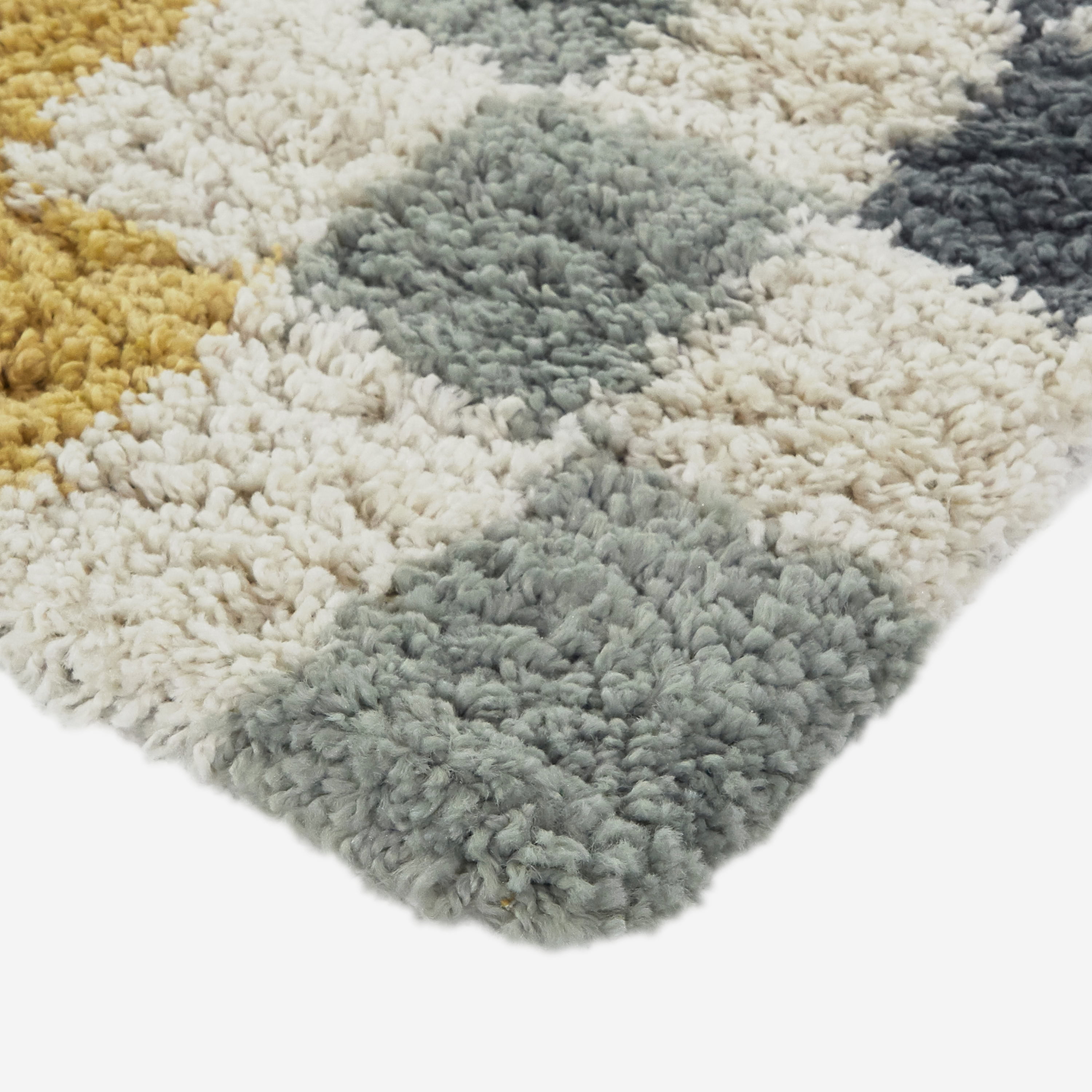 Mainstays Rainbow Checkered Shag Indoor Rug, 7' 10" x 10'