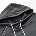 thumbnail image 5 of Busydd Womens Fall Dresses with Front Pocket Fashion Solid Color Hoodie Dress Casual Comfy Drawstring Long Sleeve Dress S, 5 of 6