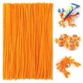 thumbnail image 1 of Pipe Cleaners Craft, 100pcs Orange Pipe Cleaner for Making Carrot, 6mm X 12" Orange Stems Pipe Cleaner, 1 of 5