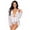 WHITE, variant on Women's 3 Pc Floral Lace Teddy, White, Medium