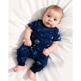 thumbnail image 4 of KIMI BEAR Newborn Baby Boys Layette Gift Set 6-9 Months Summer Outfits 4 Packs Short Sleeves Romper Top + Pants + Hats + Gloves 16pcs Blue, 4 of 7