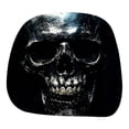 thumbnail image 3 of Scary Car Headrest Halloween Seat Protector Set Auto Interior Decoration Head Rest Cover Pair Vehicle Accessory 10.04x10.98 Inches For Automotive 2pc, 3 of 9