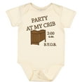 thumbnail image 3 of Inktastic Party at My Crib Boys or Girls Baby Bodysuit, 3 of 5