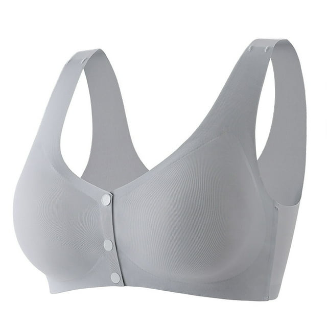 Sujetador cómodo sin aros para mujer: diseño sin costuras, tirantes ajustables, L-XXXL