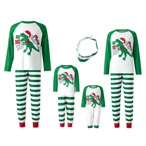 Conjunto de pijama navideño a juego para toda la familia Fiomva, pijama navideño de Papá Noel para parejas y niños.