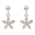 thumbnail image 1 of Pendientes colgantes para mujer a la moda con forma de flor colorida (oro), 1 of 3