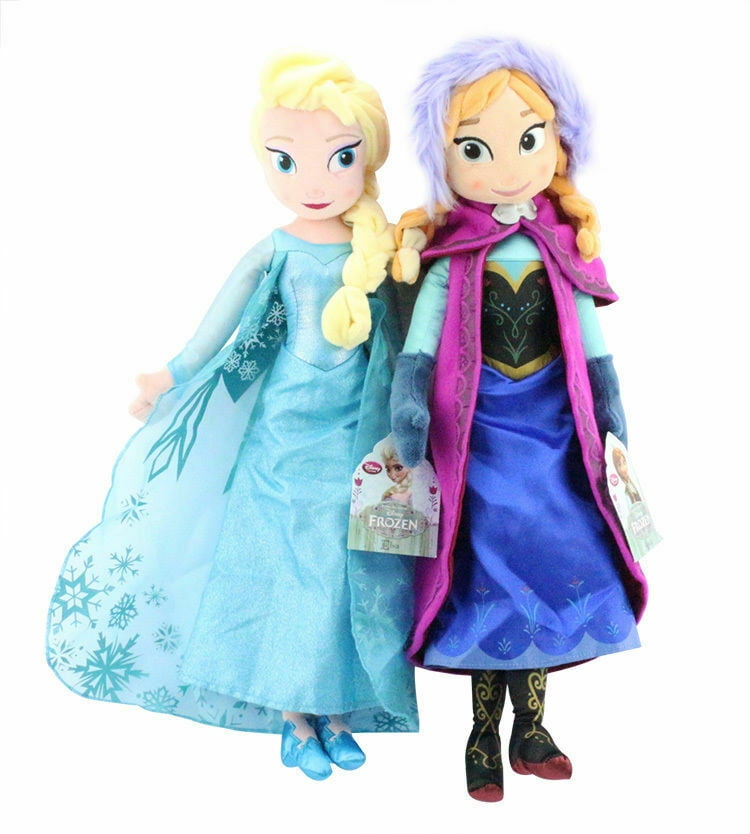 16" inches Disney Frozen Movie Queen Elsa & Anna Plush Soft Doll Gift