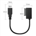 thumbnail image 2 of 4X Adaptador USB PC 6P + 7P CD DVD Rom una USB 2.0 Convertidor Slimline 13 Pin Drive Cable para PC Laptop Notebook, 2 of 4