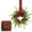 Z-16-F-3.93 Inch, variant on Mini Christmas Rattan Wreath Small Christmas Wreath Christmas Wreaths for Front Door Bow Bell Artificial Greenery Hanging Ornament for Farmhouse Home Window Xmas Tree Holiday Party Decor 1Pcs