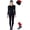 Black (Gift Set), variant on ๐๐ข๐๐ ๐ช๐๐๐ง๐๐๐ฅ Merino.tech Womenโs Merino Wool Heavyweight Base Layer Set - Thermal Top and Bottom with Hiking Socks