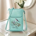 thumbnail image 3 of OIDERY Cell Phone Wallet Purses PU Leather Phone Purse Vibrant Colors Inspirational Quote Birds Season Gifts Perfect for Teacher's Day, 3 of 12